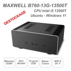 MAXWELL-B760 CPU 13ème génération core i5 13500T  - fanless