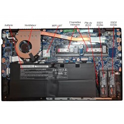 Le léger 15,6" NS50AU Intel core i7 13ème génération 1355U