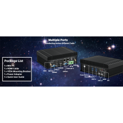 KC12-F Intel core i7  ultra mini PC fanless 0 dB silence total