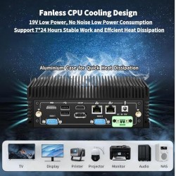 KC12-F Intel core i7  ultra mini PC fanless 0 dB silence total