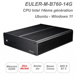 EULER-M-B760-14G 
CPU Intel 14ème génération
Fanless ultra silencieux