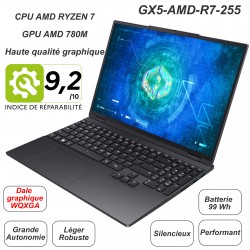 Portable 15,3" performant GX5-AMD-R7-255 - dalle WQXGA - AMD Ryzen 7 - AMD 780M
