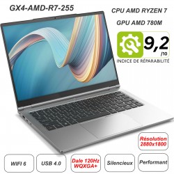 Portable 14" performant GX4-AMD-R7-255 - dalle WQXGA+ - AMD Ryzen 7 - AMD 780M