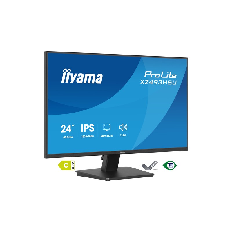 Moniteur basse consommation électrique 24 pouces IIYAMA X2493HSU-B1
