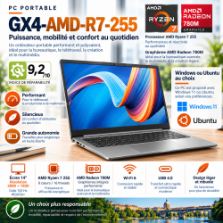 Portable 14" performant GX4-AMD-R7-255 - dalle WQXGA+ - AMD Ryzen 7 - AMD 780M
