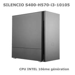 SILENCIO S400-H570-i3-10105 - sobre, élégant, efficace