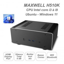 MAXWELL-H510K - PC ultra silencieux - basse consommation électrique