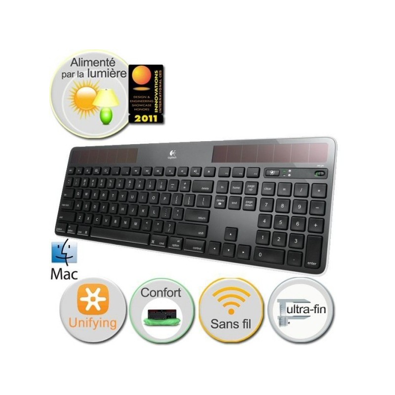 bouclier Annonceur Inspecter clavier solaire sans fil purifier Surichinmoi Luxe